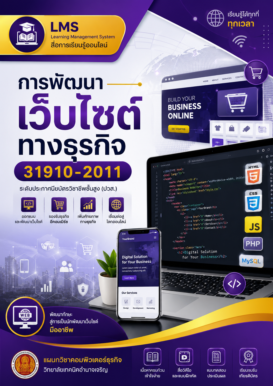 การพัฒนาเว็บไซต์ทางธุรกิจ 31910-2011