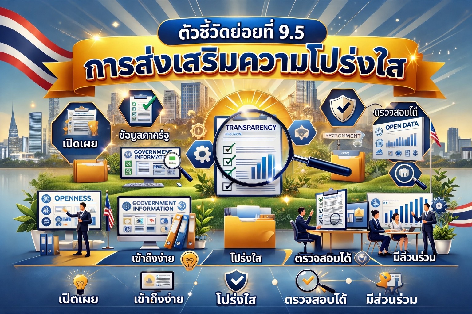ตัวชี้วัดย่อยที่ 9.5 การส่งเสริมความโปร่งใส