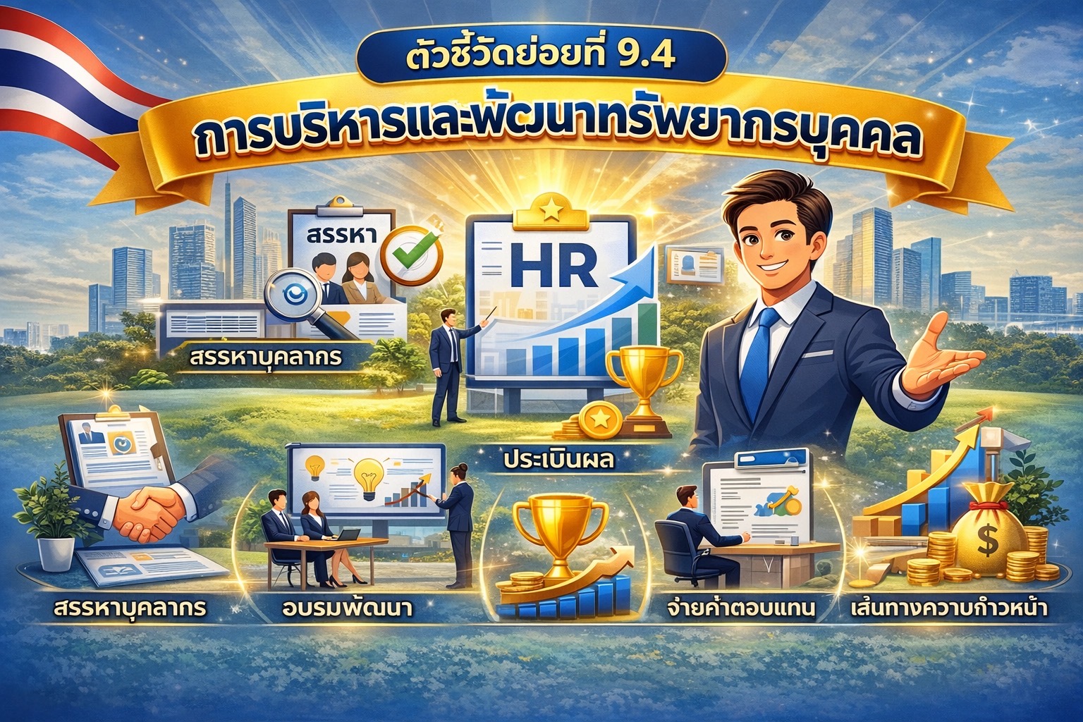 ตัวชี้วัดย่อยที่ 9.4 การบริหารและพัฒนาทรัพยากรบุคคล